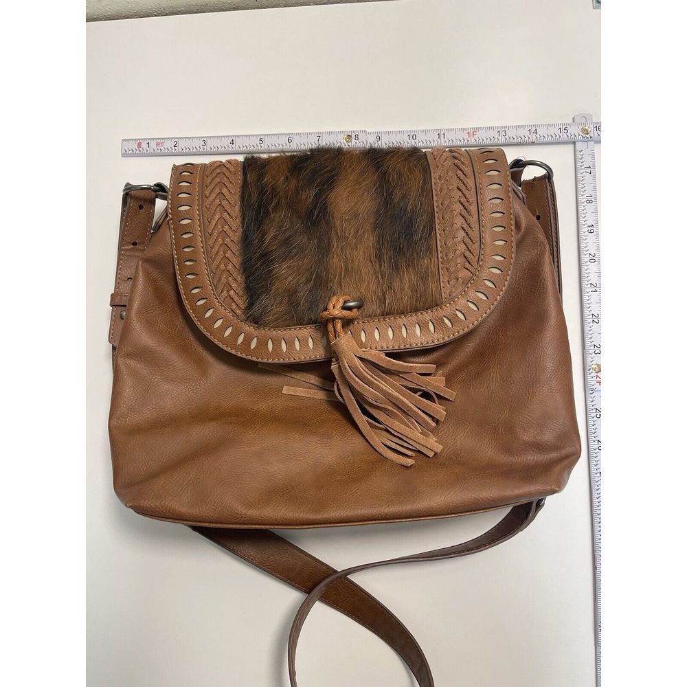 Catchfly Studio‎ Leather Crossbody Purse Concealed Carry Pocket Cowhide